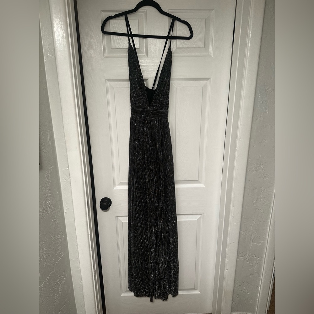 Black and silver dress
